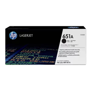 HP 651A Black Original LaserJet Toner Cartridge, CE340A