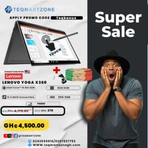 Lenovo ThinkPad Yoga 370 x360 Convertible Intel Core i5 8th Gen 8GB RAM 256GB SSD 14 Inches FHD Multi-Touch Display + ThinkPad Stylus Pen (Almost New)